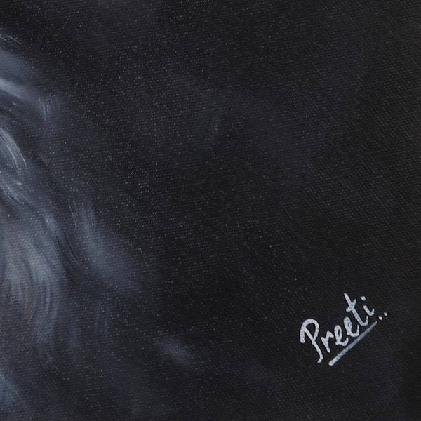 Alternate image for Signed Realist Painting of a Hindu Sadhu from India Sadhu III