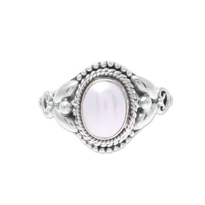 Alternate image for Artisan Crafted Cultured Pearl Cocktail Ring from India Morning Charm