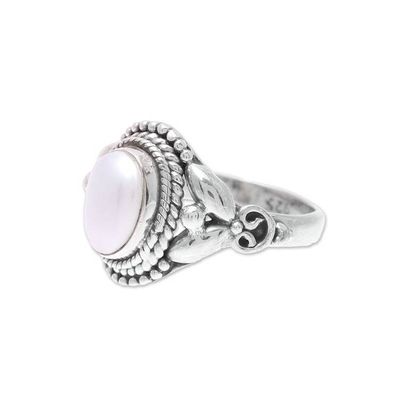 Alternate image for Artisan Crafted Cultured Pearl Cocktail Ring from India Morning Charm
