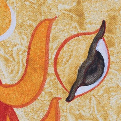 Alternate image for Hindu-Themed Acrylic Painting from India Chintamani