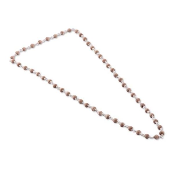 Alternate image for Avant-Garde Sterling Silver and Tulsi Wood Link Necklace Immortal Forest