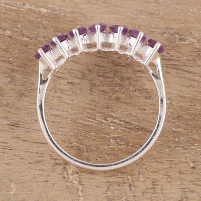 Alternate image for 2-Carat Amethyst Band Ring from India Lilac Array