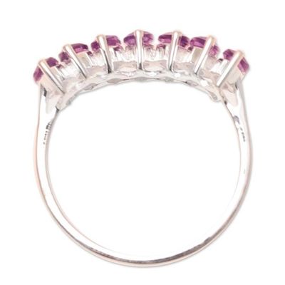 Alternate image for 2-Carat Amethyst Band Ring from India Lilac Array