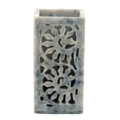 Alternate image for Hand Carved Soapstone Pen Holder from India Office Order
