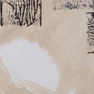 Alternate image for Signed Abstract Diptych in Beige from India Floral Symphony