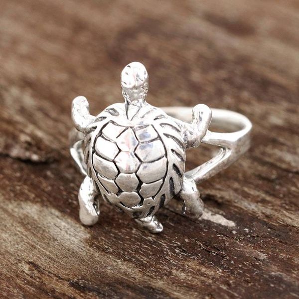 Alternate image for Sterling Silver Turtle Cocktail Ring from india Fascinating Turtle