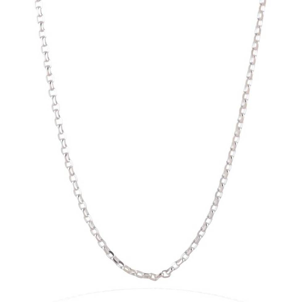 Minimalist High-Polished Sterling Silver Rolo Chain Necklace 'Linked Future'