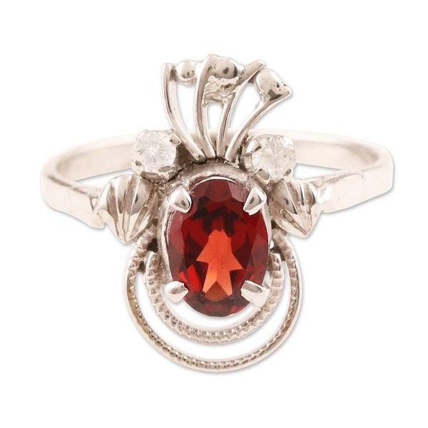 Alternate image for Garnet ring Dazzling Dew