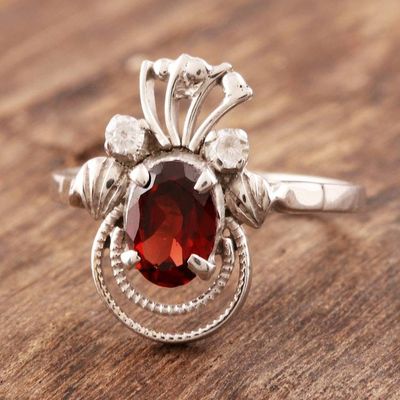 Alternate image for Garnet ring Dazzling Dew