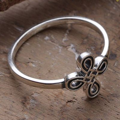 Primary image for Polished Celtic-Inspired Sterling Silver Cocktail Ring Infinite Knot