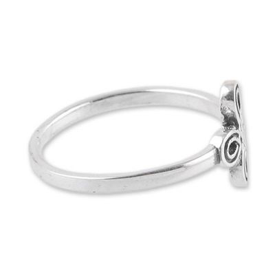 Alternate image for Polished Celtic-Inspired Sterling Silver Cocktail Ring Infinite Knot