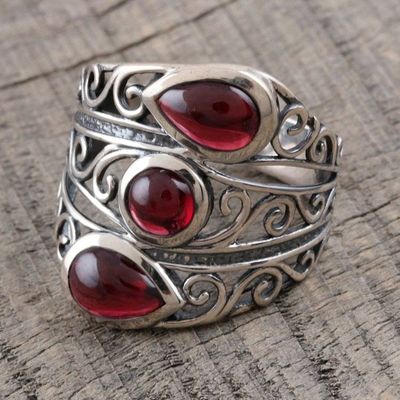 Alternate image for Multi-Stone Garnet Cocktail Ring from India Coming and Going