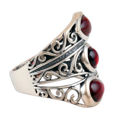 Alternate image for Multi-Stone Garnet Cocktail Ring from India Coming and Going