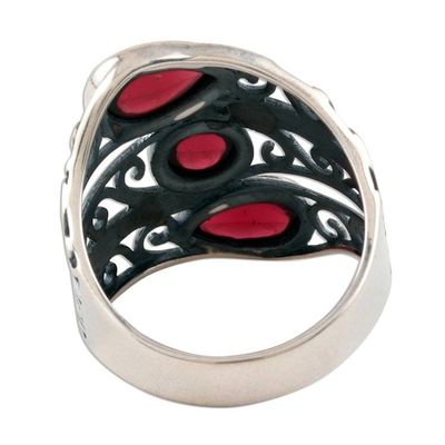 Alternate image for Multi-Stone Garnet Cocktail Ring from India Coming and Going