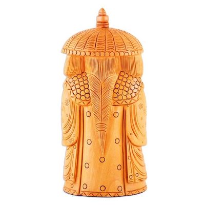 Alternate image for Hand-Carved Kadam Wood Master of Protection Sculpture Abundance and Protection