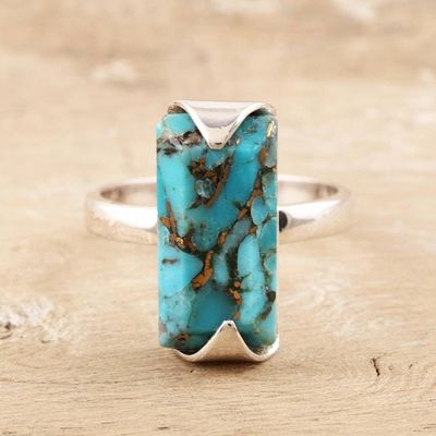 Primary image for Hand Made Sterling Silver Cocktail Ring Double Vision