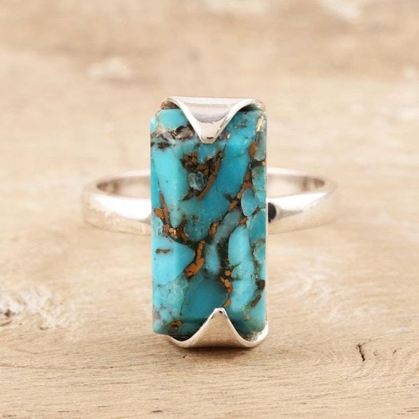 Alternate image for Hand Made Sterling Silver Cocktail Ring Double Vision