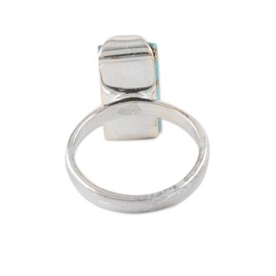 Alternate image for Hand Made Sterling Silver Cocktail Ring Double Vision