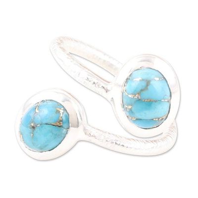 Alternate image for Composite Turquoise Wrap Ring Charismatic Blue