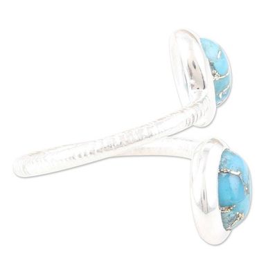 Alternate image for Composite Turquoise Wrap Ring Charismatic Blue