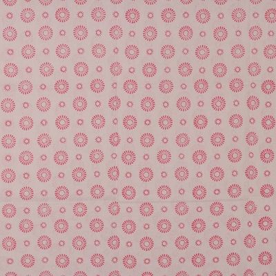 Alternate image for Spring-Themed Hand-Block Printed Deep Rose Cotton Sarong Deep Rose Dame