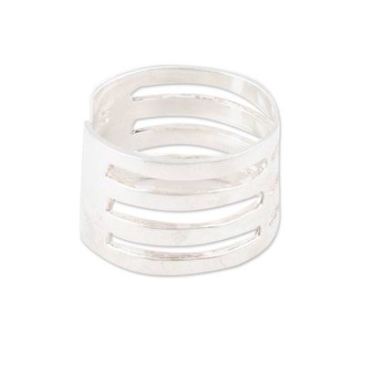 Alternate image for Polished Sterling Silver Wrap Toe Ring Crafted in India Trendy Exoticism