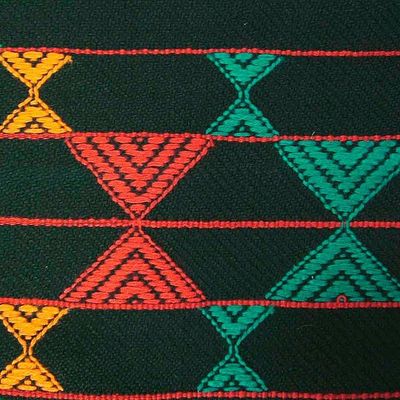 Alternate image for Hand-woven Cotton Runner Table Linen from India Colorful Constellations