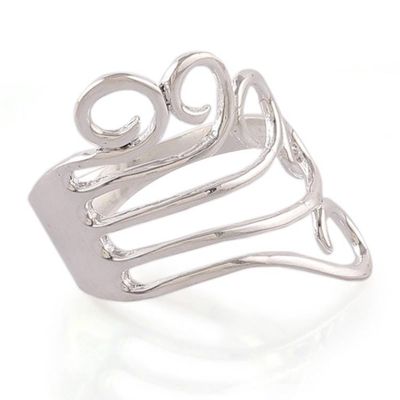 Alternate image for Polished Wind-Themed Sterling Silver Band Ring from India Winds from Heaven