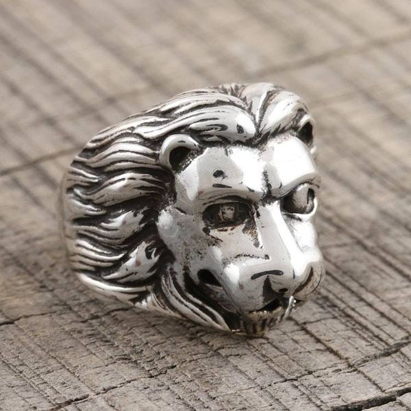 Alternate image for Detailed Mens Lion Ring from India Regal Lion