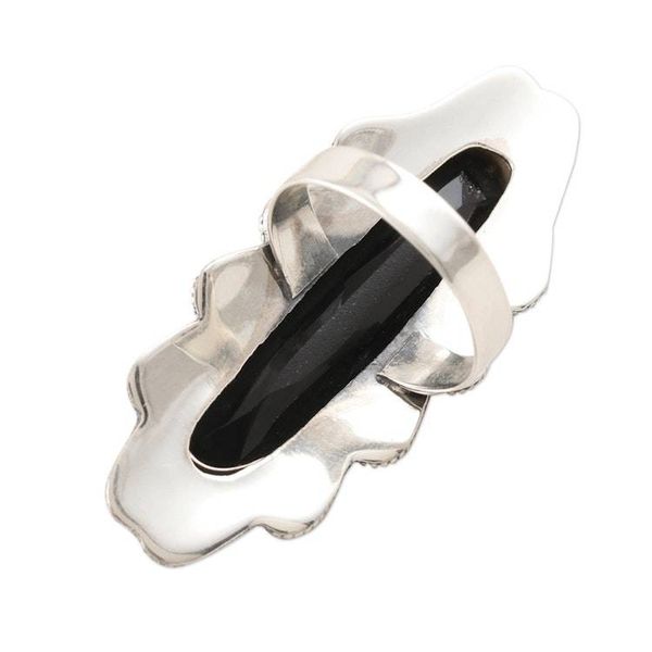 Alternate image for Sterling Silver and Onyx Cocktail Ring Midnight Shine