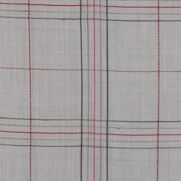 Alternate image for Square-Patterned Fringed Woven Wool Shawl from India Sophisticated Charm