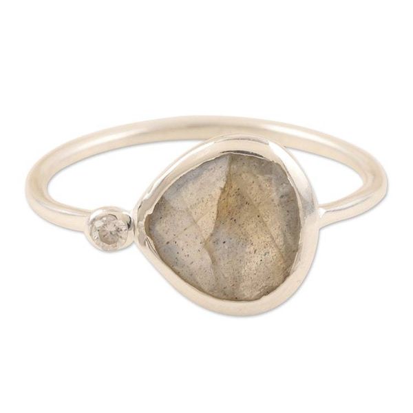 Alternate image for Artisan Crafted Labradorite Ring Storm Queen