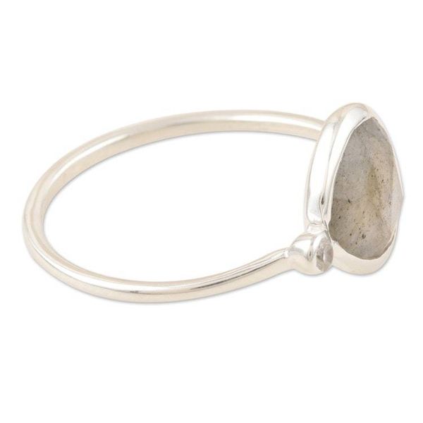 Alternate image for Artisan Crafted Labradorite Ring Storm Queen