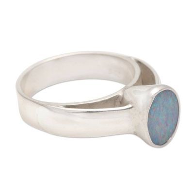 Alternate image for Hand Crafted Opal and Sterling Silver Ring Pride