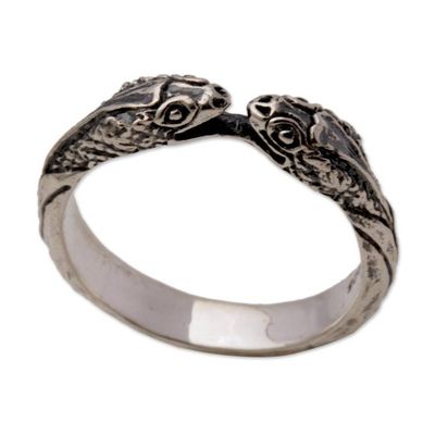 Alternate image for Sterling Silver Wrap Ring Snake Jewelry for Women Romantic Vipers