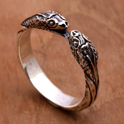 Alternate image for Sterling Silver Wrap Ring Snake Jewelry for Women Romantic Vipers