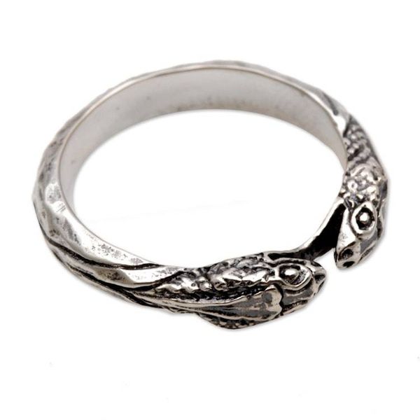 Alternate image for Sterling Silver Wrap Ring Snake Jewelry for Women Romantic Vipers