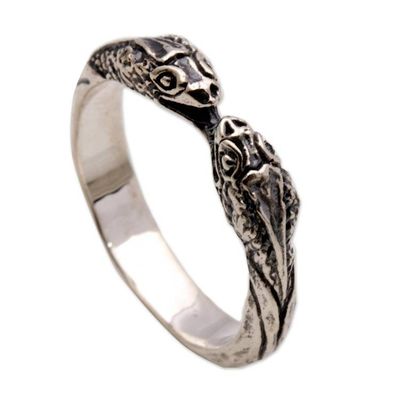 Alternate image for Sterling Silver Wrap Ring Snake Jewelry for Women Romantic Vipers