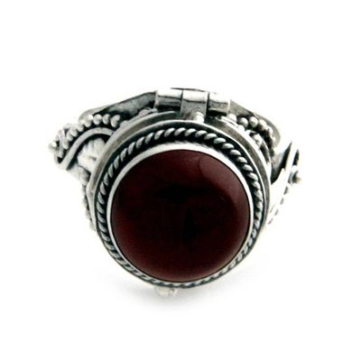 Alternate image for Carnelian cocktail ring Bali Secrets