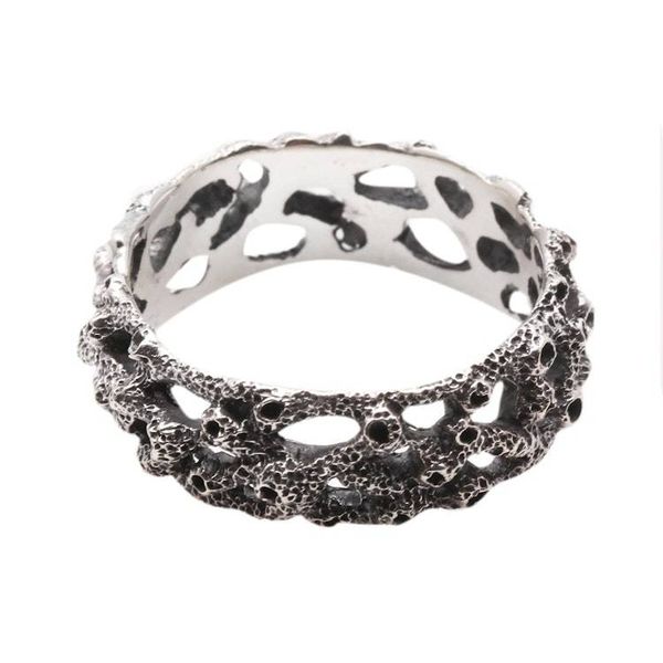 Alternate image for Mens Sterling Silver Ring Coral Reef