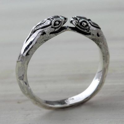 Primary image for Snake Jewelry for Women Sterling Silver Wrap Ring Kissing Vipers
