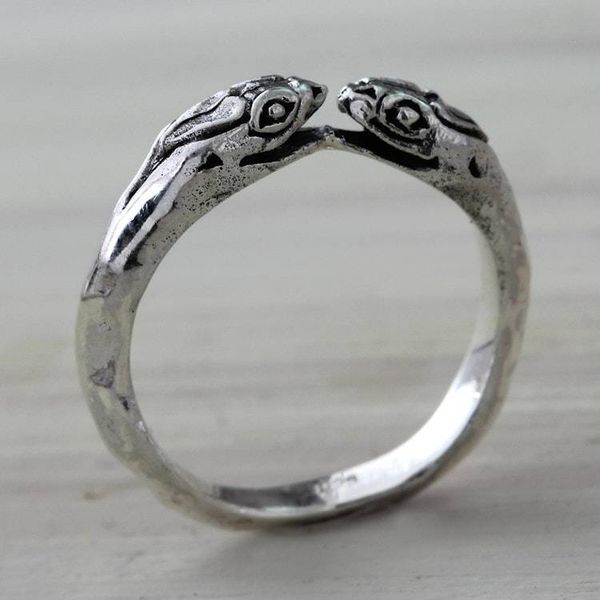 Alternate image for Snake Jewelry for Women Sterling Silver Wrap Ring Kissing Vipers