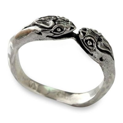 Alternate image for Snake Jewelry for Women Sterling Silver Wrap Ring Kissing Vipers