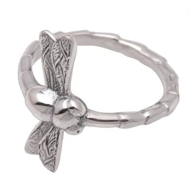 Alternate image for Sterling Silver Cocktail Ring Dragonfly Fortunes