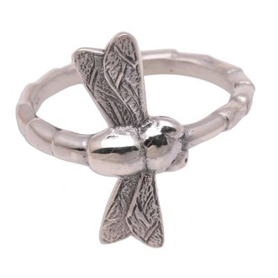 Alternate image for Sterling Silver Cocktail Ring Dragonfly Fortunes