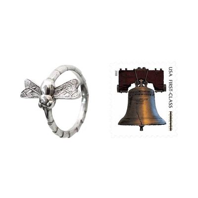 Alternate image for Sterling Silver Cocktail Ring Dragonfly Fortunes