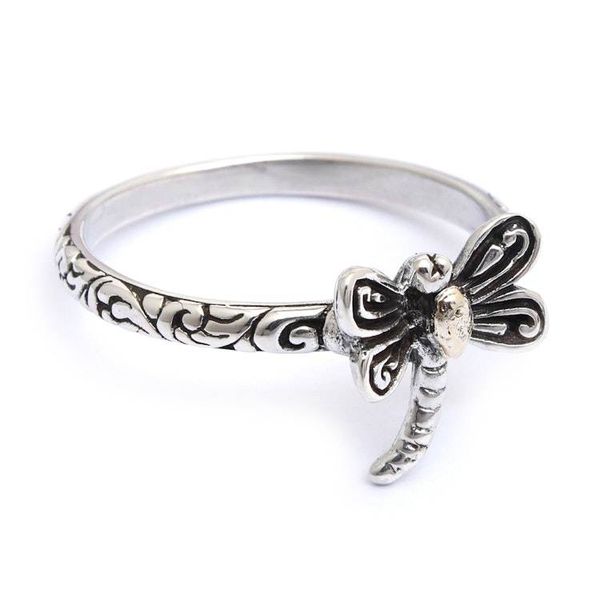 Alternate image for Dragonfly-Themed 18k Gold-Accented Cocktail Ring from Bali Spirit of the Dragonfly