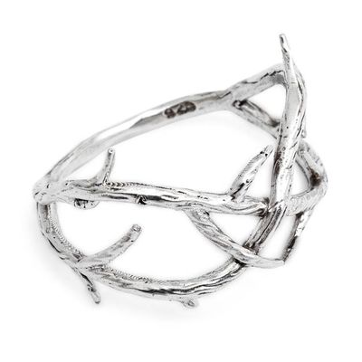 Alternate image for Inspirational Root-Shaped Unisex Sterling Silver Band Ring Root of Love