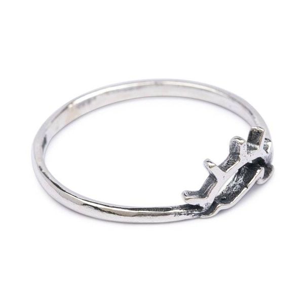 Alternate image for Nature-Themed Balinese-Made Sterling Silver Sunset Band Ring Sun Waves