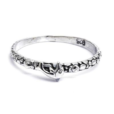 Alternate image for Dolphin-Themed Polished and Oxidized Band Ring from Bali Little Fin